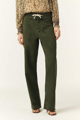 Loose Straight-Leg Pants Fima Green