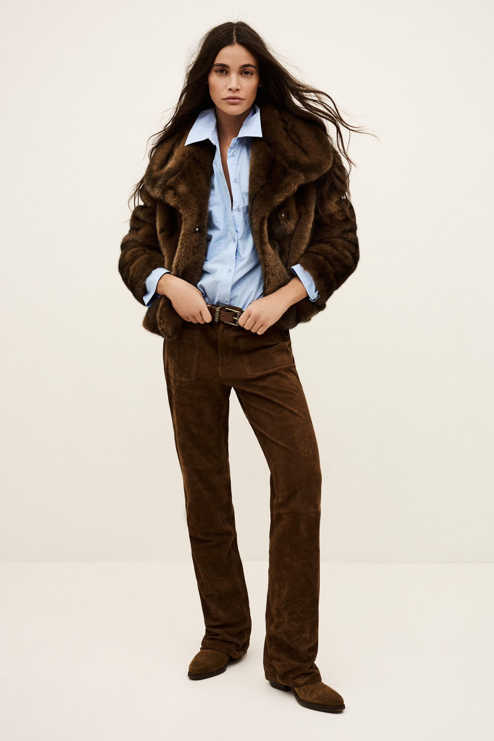 Faux Fur Coat Foxy Brown