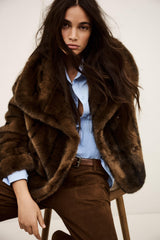 Faux Fur Coat Foxy Brown