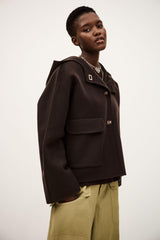 Hooded Jacket Kove Brown