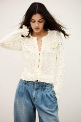 Knit Cardigan Soria Off-White