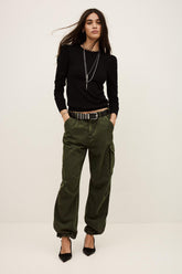 Sweater With Long Balloon Sleeves Britanie Black