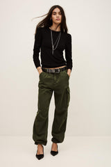 Sweater With Long Balloon Sleeves Britanie Black