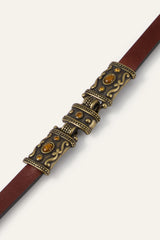 Leather Belt Bara Brown
