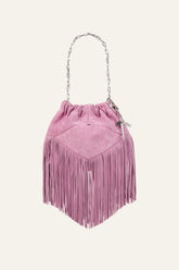Mini Suede Bag June Pink