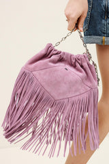 Mini Suede Bag June Pink