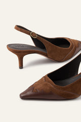 Slingback Heels Casta Brown