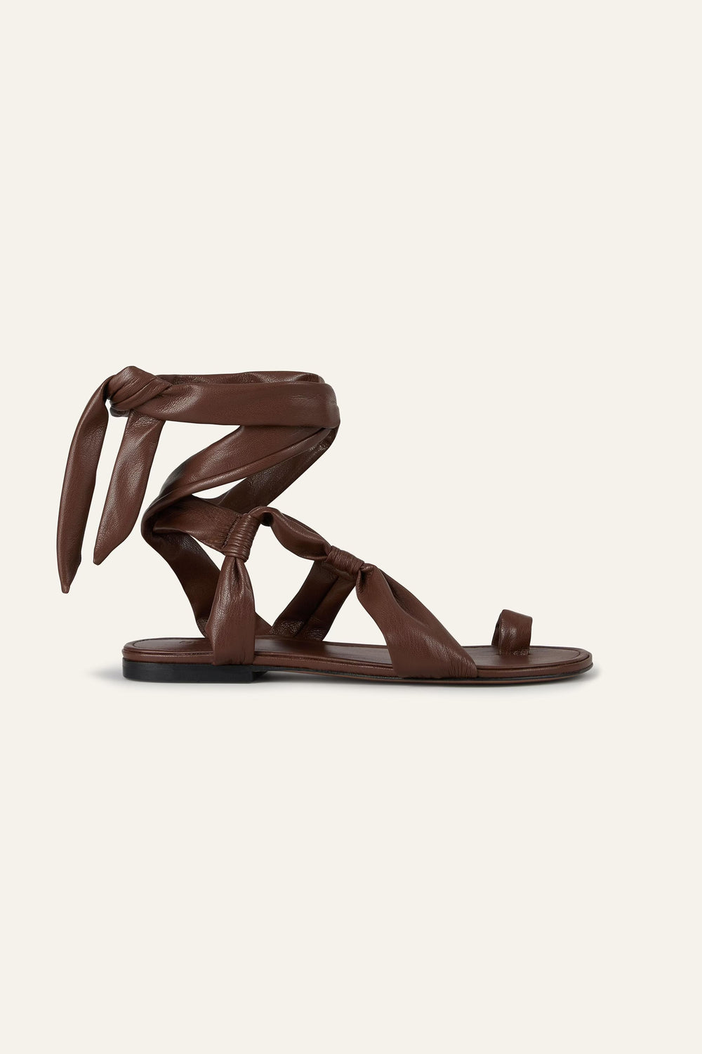 Flat Knotted Sandals Covilla Brown