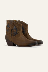 Suede Cowboy Ankle Boots Curtis Brown