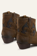 Suede Cowboy Ankle Boots Curtis Brown