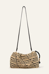 Raffia Bag June Black