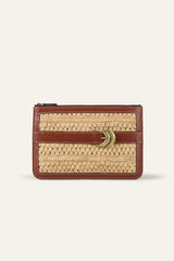 Woven Raffia Clutch Youyou Brown