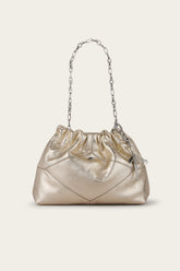 Mini Leather Tote Bag June Off-White