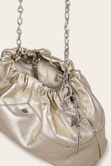 Mini Leather Tote Bag June Off-White