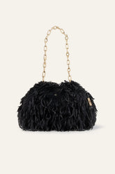 Feathered Clutch June Black
