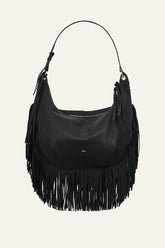 Fringed Bag Swing Black