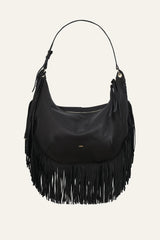 Fringed Bag Swing Black