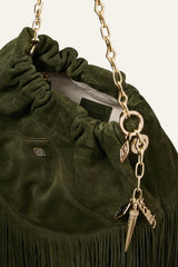 Mini Suede Bag June Green