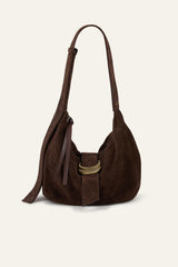 Suede Hobo Bag Youyou Brown