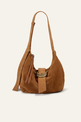 Suede Hobo Bag Youyou Brown