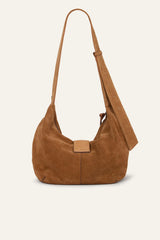 Suede Hobo Bag Youyou Brown