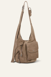 Suede Bucket Bag Youyou Gray