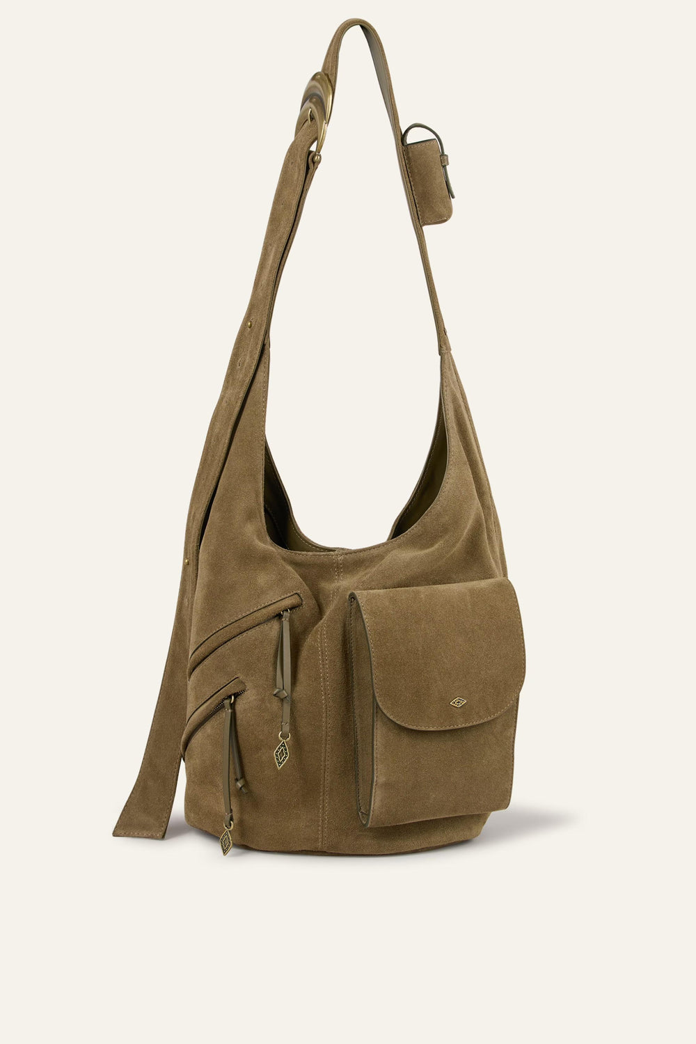 Multi-Pocket Bucket Bag Youyou Green