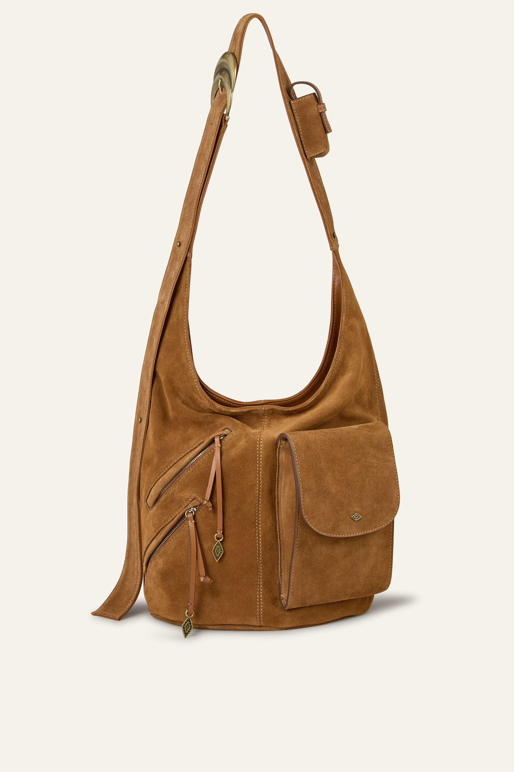 Multi-Pocket Bucket Bag Youyou Brown