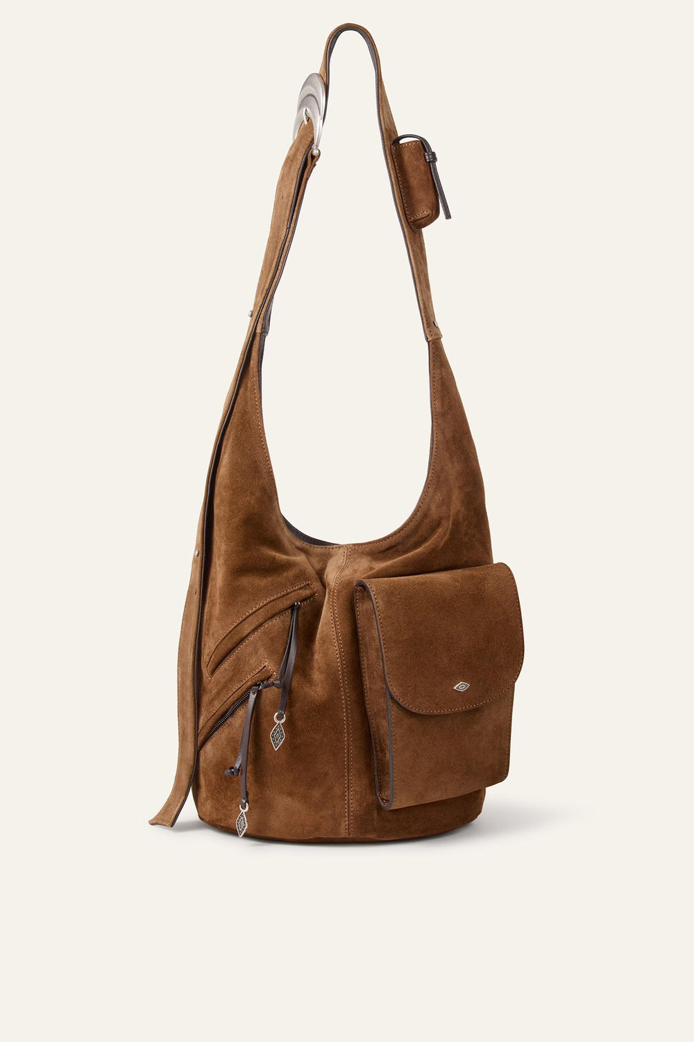 Multi-Pocket Bucket Bag Youyou Brown
