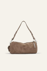 Suede Baguette Bag Beni Gray
