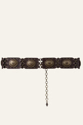 Western Leather Belt Besty Brown