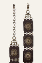 Western Leather Belt Besty Brown