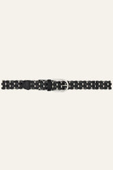 Braided Leather Belt Beck Black