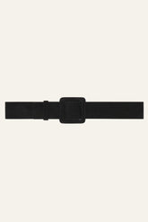 Suede Square Buckle Belt Betty Black