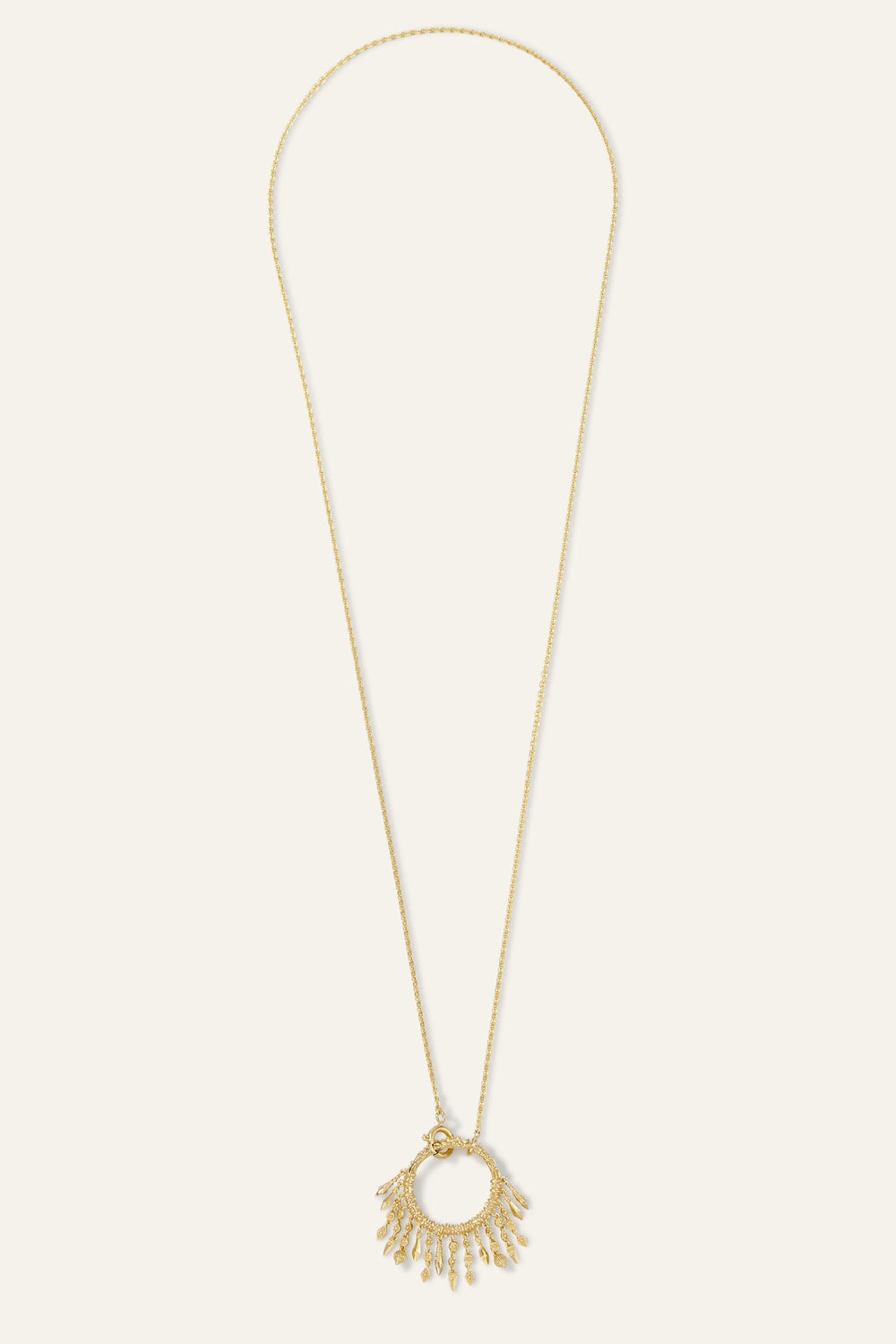 Long Ring Necklace Lina Gold