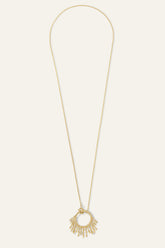 Long Ring Necklace Lina Gold