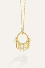 Long Ring Necklace Lina Gold