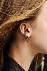 Silver Ear Cuff Prune Gray