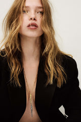 Long Zircon Necklace Angela Gray