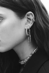 Hoop Earring Mina Gray