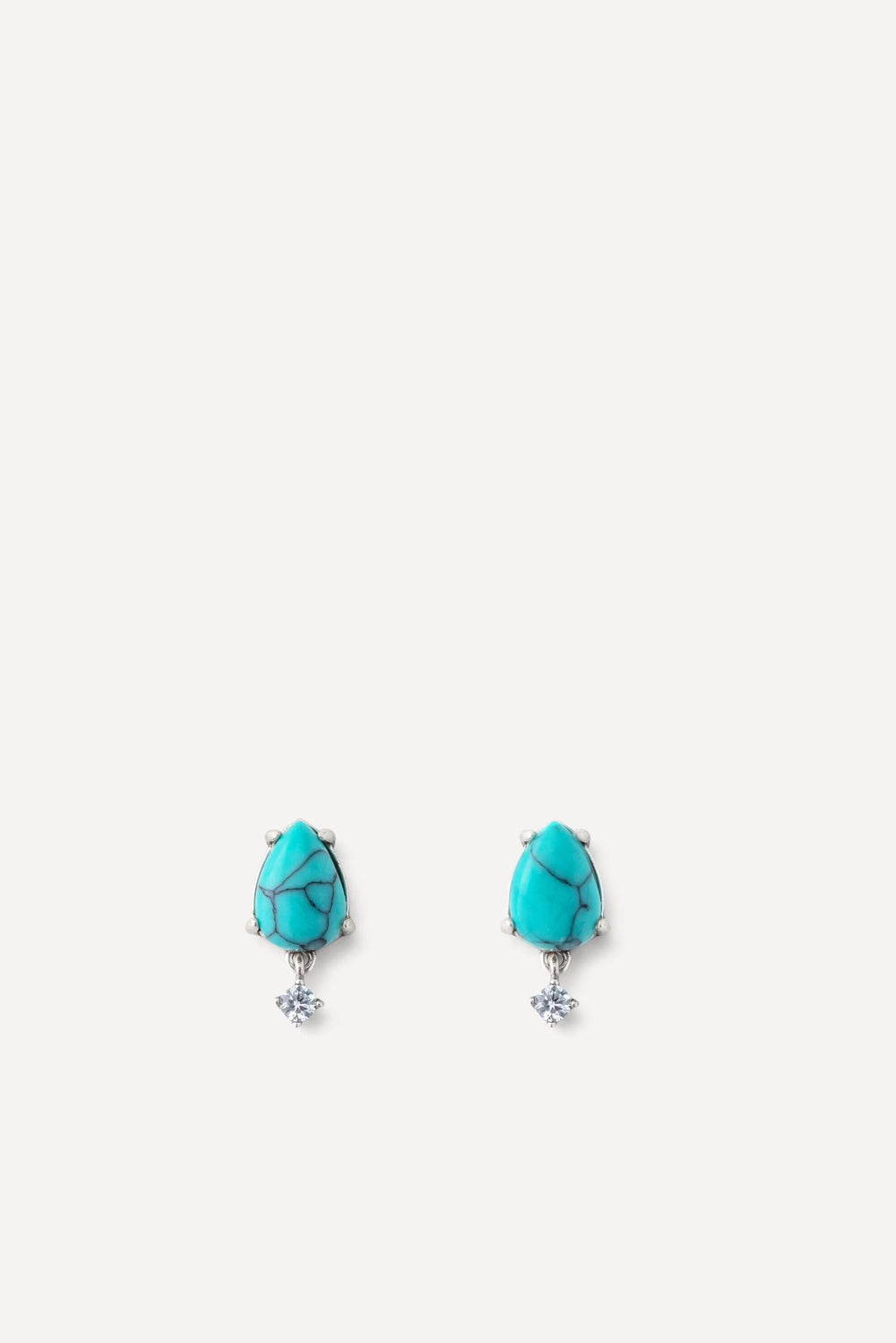 Turquoise Earrings Temple Gray