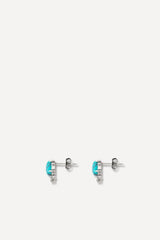 Turquoise Earrings Temple Gray