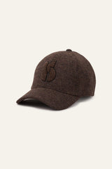 Embroidered Baseball Cap Hugo Brown