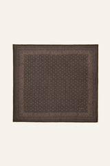 Patterned Bandana Scarf Fary Brown
