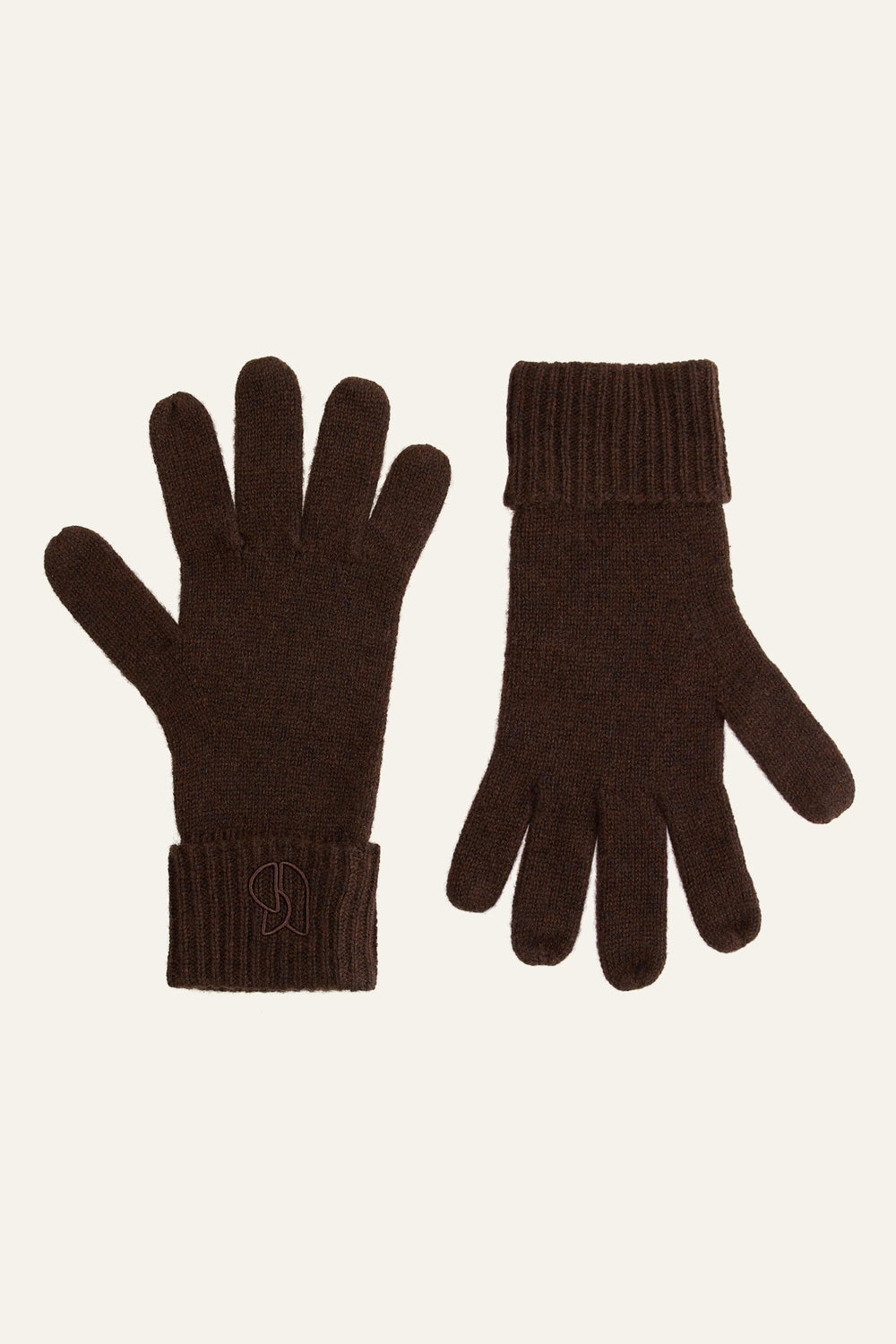 Cashmere Gloves Cimon Brown