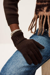Cashmere Gloves Cimon Brown