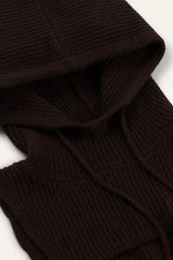 Hooded Neck Warmer Cadetto Brown