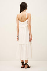 Elegant Midi Dress Penny Off-White