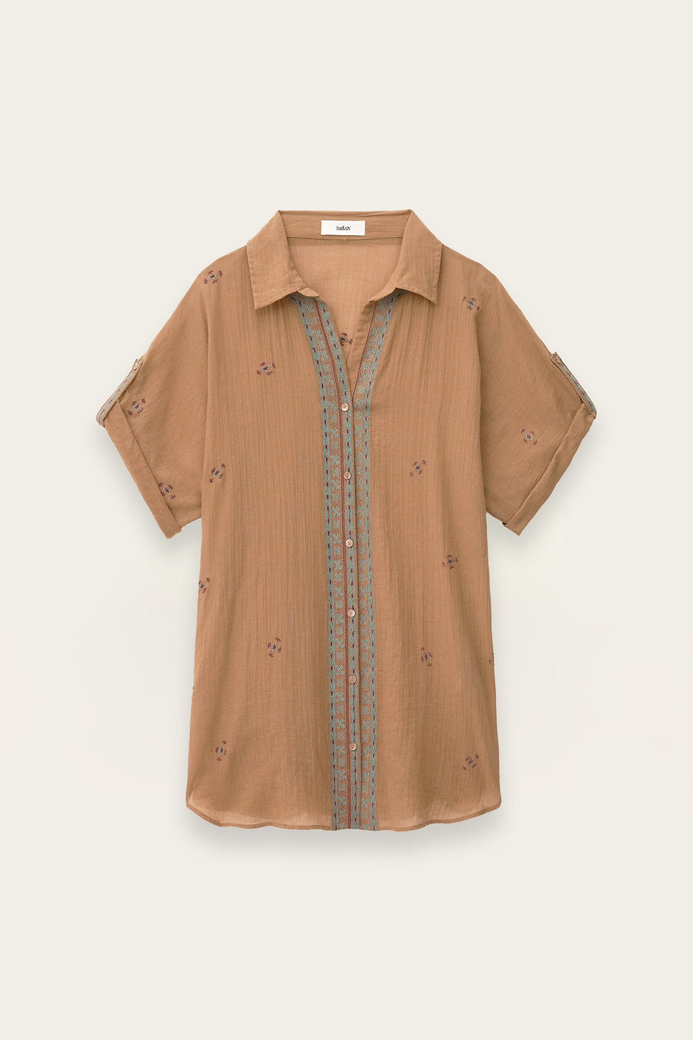 Embroidered Shirt Daela Beige