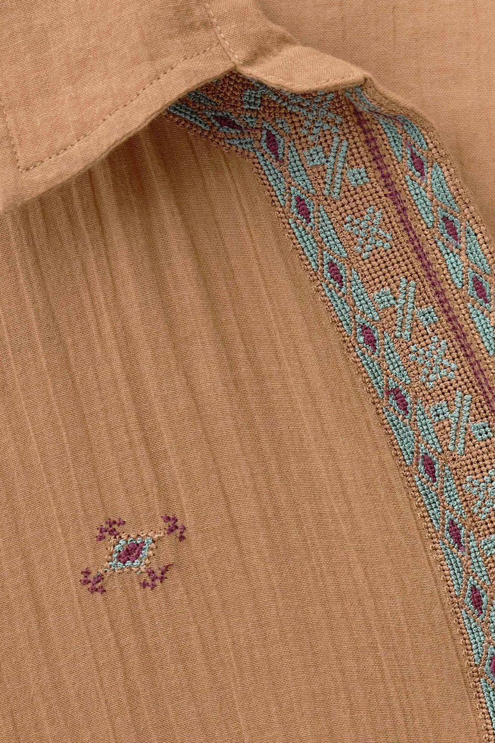 Embroidered Shirt Daela Beige